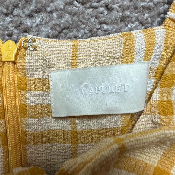 REVOLVE Capulet Flynn Tie Front Plaid Romper Size Xs - Picture 3 of 7